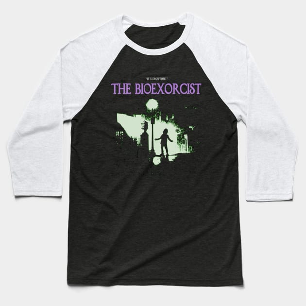 The BioExorcist Baseball T-Shirt by DarkArtsnCrafts